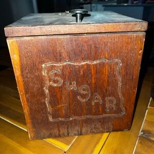 Wooden Sugar Storage Box